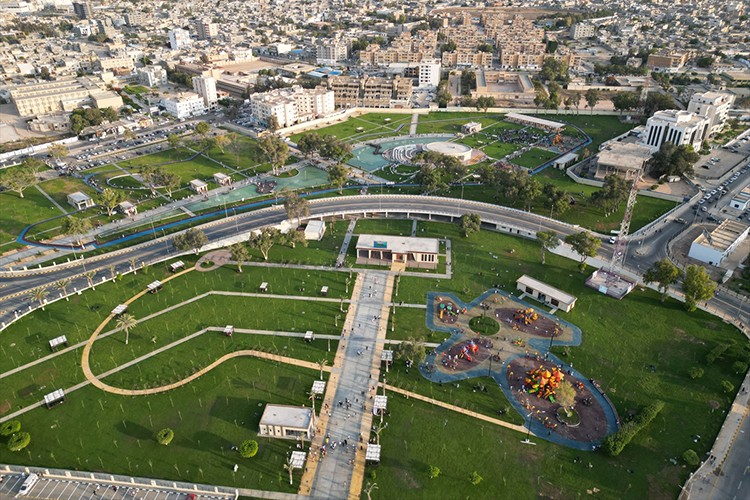 Libya'da Türk şirketi tarafından yapılan şehir parkı açıldı