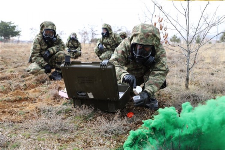 76'ncı Dönem KBRN Savunma Astsubay Kursu, 34 personelin katılımı ile yapıldı