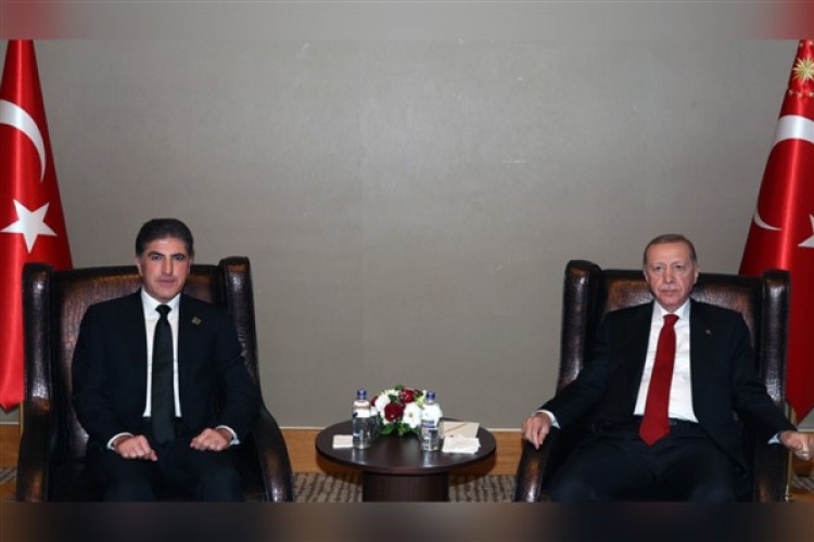 Cumhurbaşkanı Erdoğan, Irak Kürt Bölgesel Yönetimi Başkanı Barzani'yi kabul etti