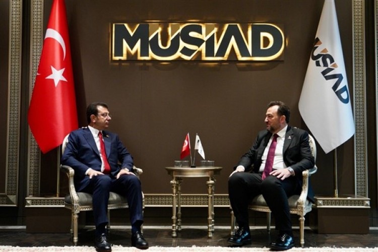 İmamoğlu'ndan MÜSİAD Başkanı Asmalı'ya ziyaret