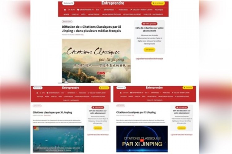 'Xi Jinping'in Alıntıladığı Klasikler'in uluslararası versiyonu Fransa'da yayınlanacak