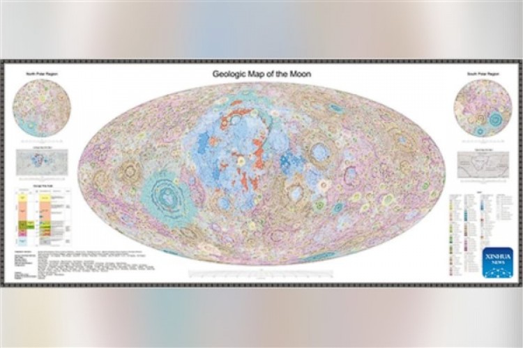 Çin'de dünyanın ilk yüksek çözünürlüklü Ay jeoloji atlası yayınlandı