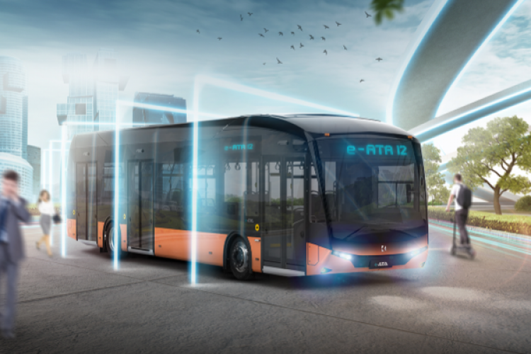 Bursa'nın ilk elektrikli otobüsü Karsan e-ATA oldu