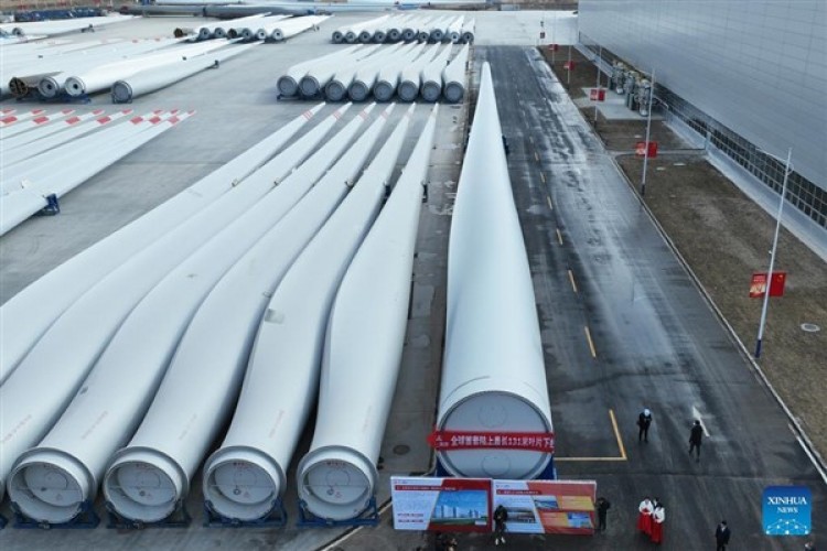 Dünyanın en uzun türbin kanadı Moğolistan'da üretiliyor