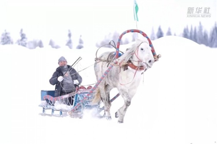 Xinjiang'ın Hemu köyünde Bahar Bayramı kutlamaları