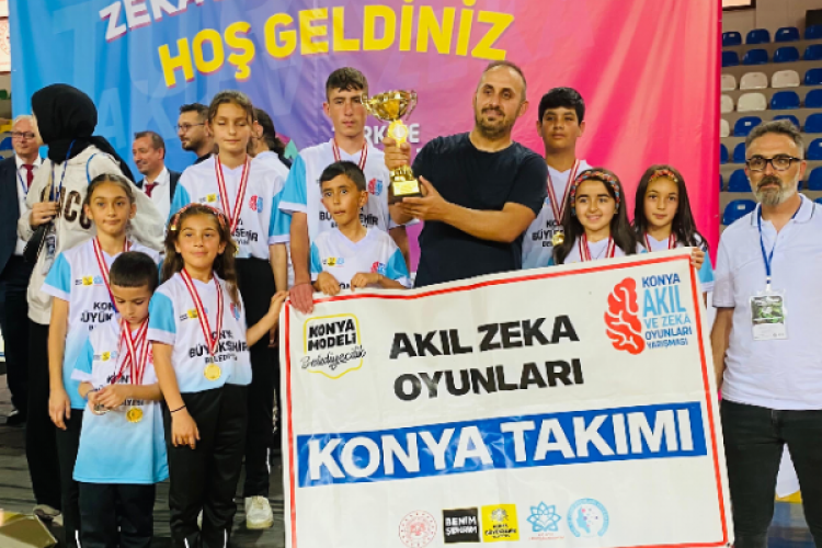 Konyalı öğrenciler, Türkiye 6. Akıl ve Zeka Oyunları Finalleri'nde şampiyon oldu