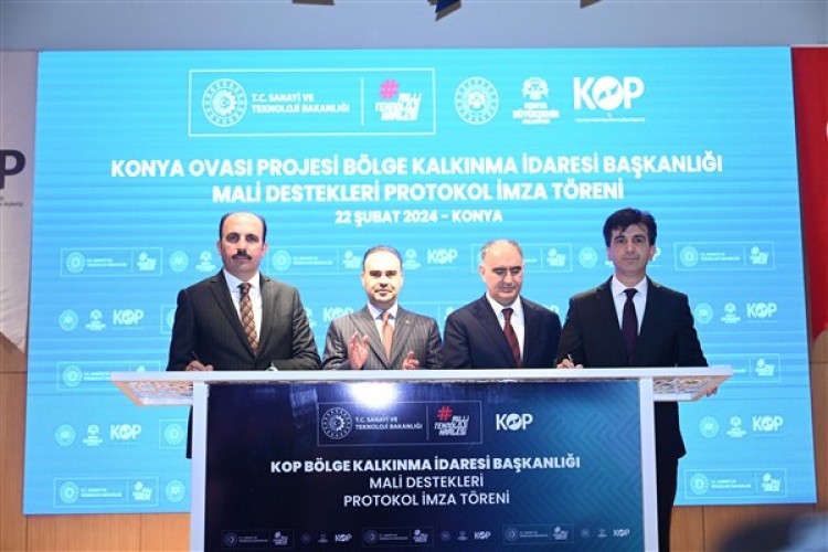 Konya'da 128 milyon liralık 22 tarımsal projenin imzaları atıldı