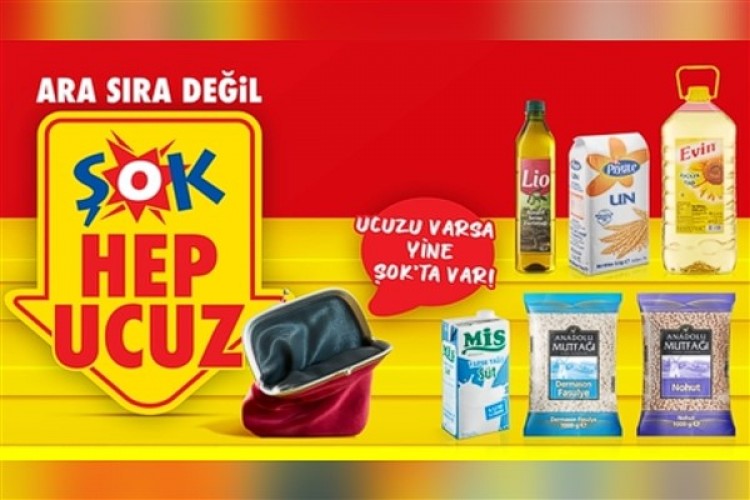 ŞOK Marketler temel ihtiyaç ürünlerinde "her gün ucuz fiyat" kampanyasını duyurdu