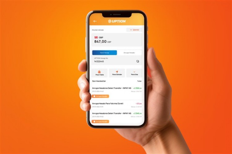 UPTION Sterlin hesabı ile hizmet haritasını genişletti