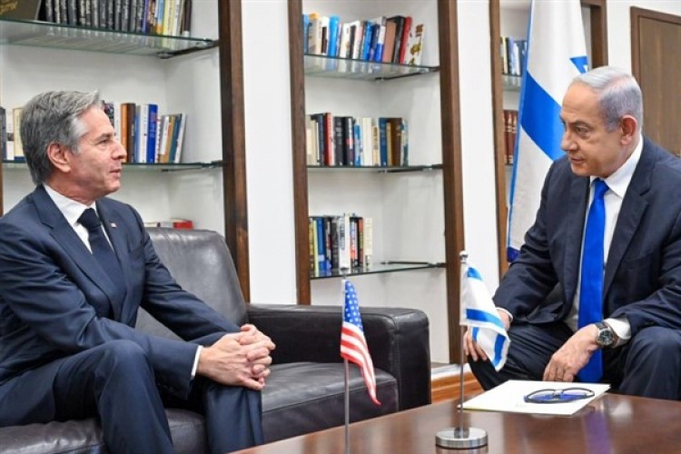 İsrail Başbakanı Netanyahu, ABD Dışişleri Bakanı Blinken ile bir araya geldi