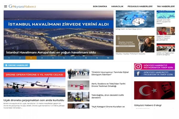 Gökyüzü Haberci, yeni web sitesiyle yayın hayatına devam ediyor