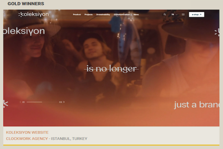 Koleksiyon'a Horizon Interactive Awards'dan "Gold Winner ödülü