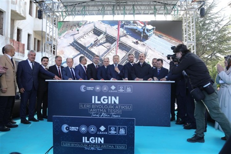 Bakan Yerlikaya, Konya'da İleri Biyolojik Atık Su Arıtma tesisinin temelini attı