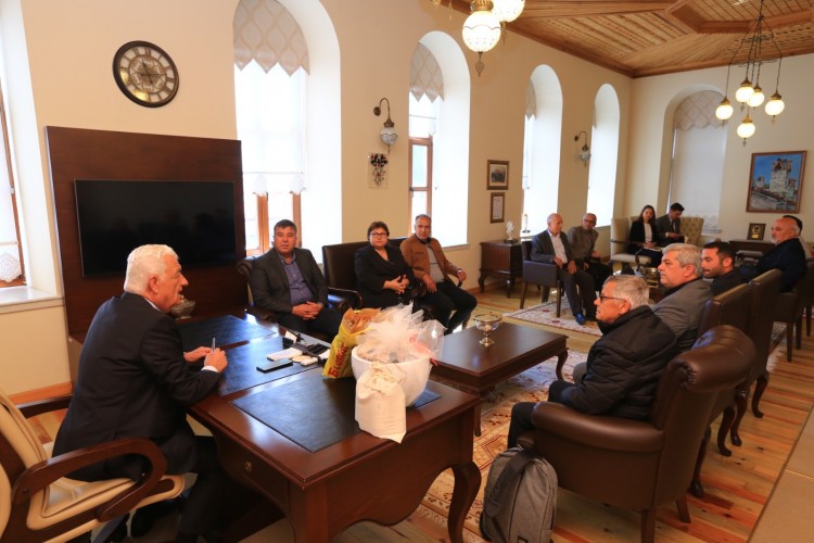 Üretim Kooperatiflerinden Başkan Gürün'e teşekkür ziyareti