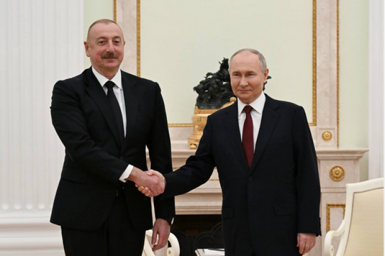 Azerbaycan Cumhurbaşkanı Aliyev, Rusya Devlet Başkanı Putin ile görüştü