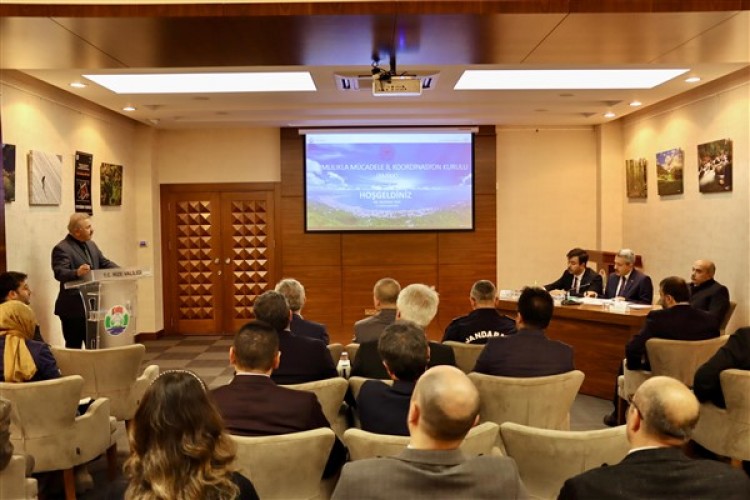 Rize'de Bağımlılıkla Mücadele İl Koordinasyon Kurulu Toplantısı yapıldı