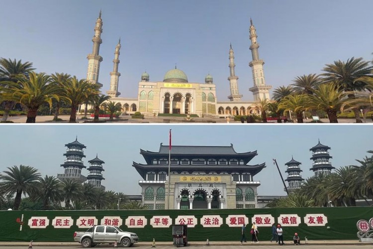 Çin'deki İslami tarzdaki son büyük cami kubbelerini yitirdi