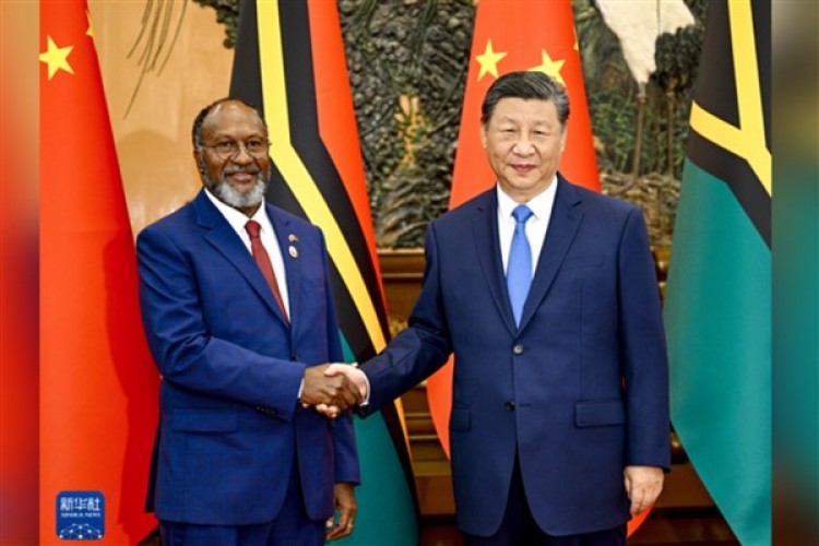 Çin Cumhurbaşkanı Xi, Vanuatu Başbakanı Salwai'yi kabul etti