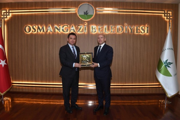 Başkan Aydın, Almanya Hessen eyaleti Bakanı Pentz'i ağırladı