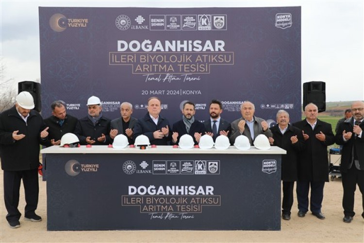 Konya'da İleri Biyolojik Atık Su Arıtma Tesisinin temeli atıldı