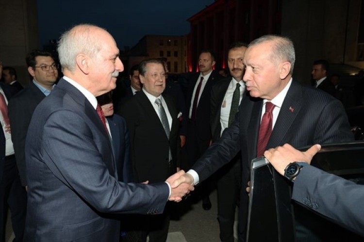 Cumhurbaşkanı Erdoğan, TBMM'de 23 Nisan resepsiyonuna katıldı