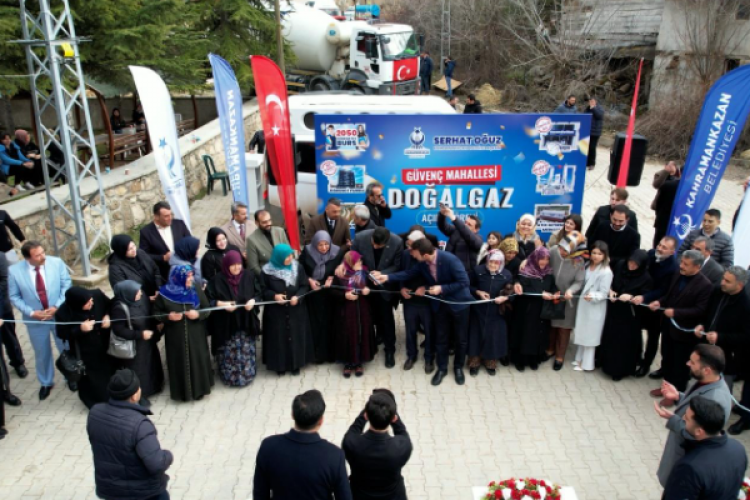 33 köy doğalgaz kullanmaya başladı