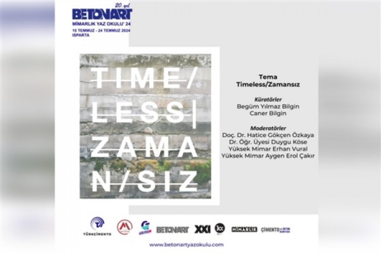 BETONART Mimarlık Yaz Okulu'nun 20'ncisi Isparta'da gerçekleşecek