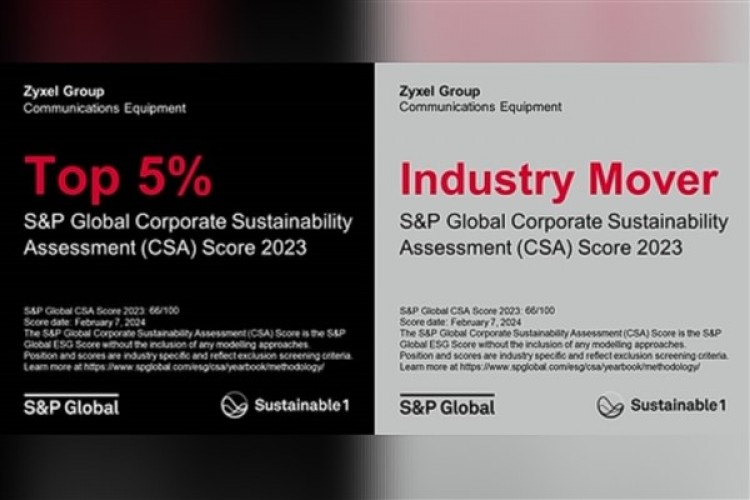 Zyxel Group, S&P Global'in 2024 Sürdürülebilirlik Yıllığı'nda yer aldı