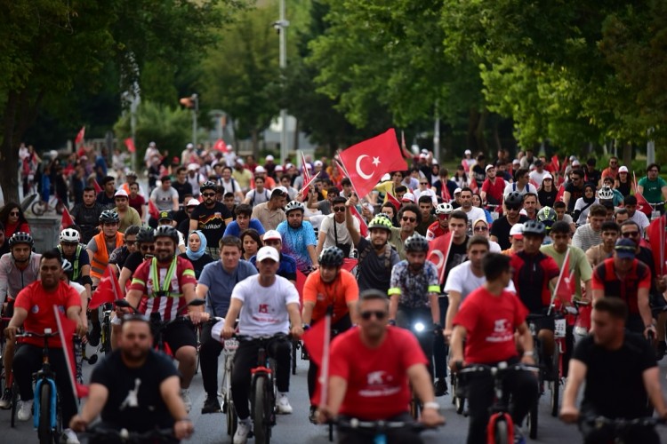 Kayseri'de bisiklet turu etkinliği düzenlendi
