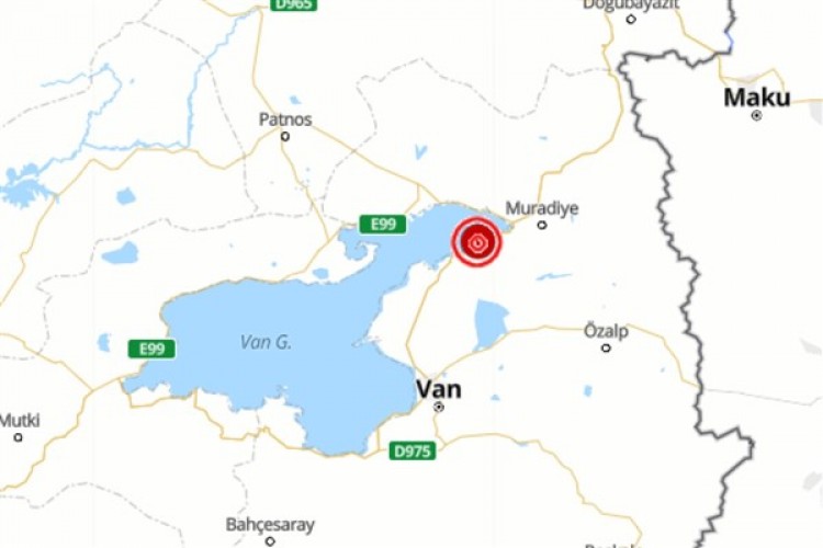 Van'da deprem