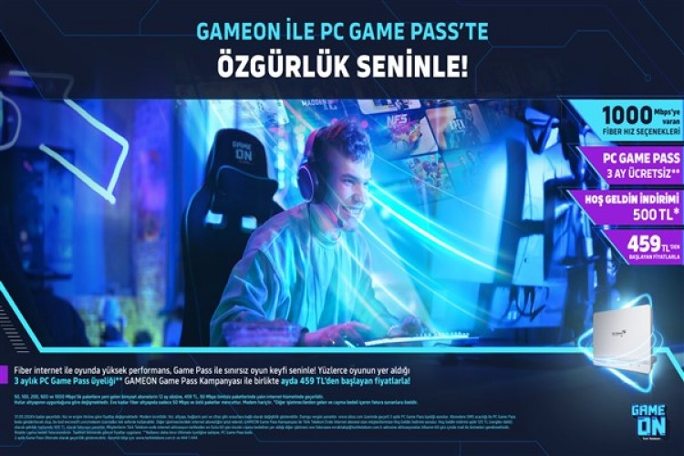 Türk Telekom GAMEON ile Game Pass'te sınırsız oyun fırsatı