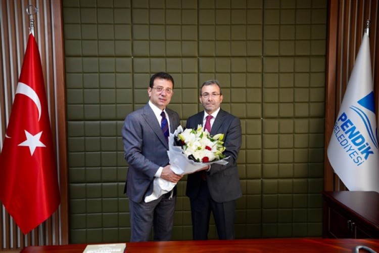 İmamoğlu'ndan Pendik Belediye Başkanı Cin'e ziyaret