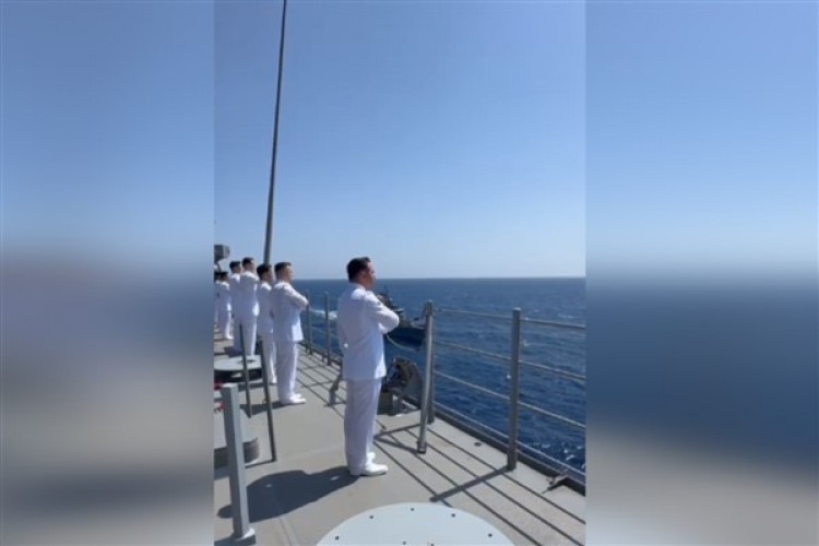 Denizkurdu-2/2024 tatbikatında Bakan Güler'e selam verildi