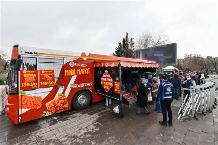 Başkent Mobil Market ile uygun fiyatlı et satışı başlıyor