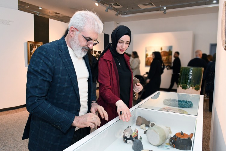 ''Küçükçekmece Sanat Atölyeleri Buluşmaları'' sergisi açıldı