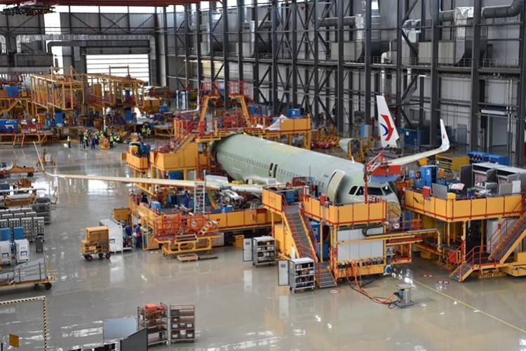 Airbus'ın Çin'deki fabrikasında 630'dan fazla "A320" üretildi