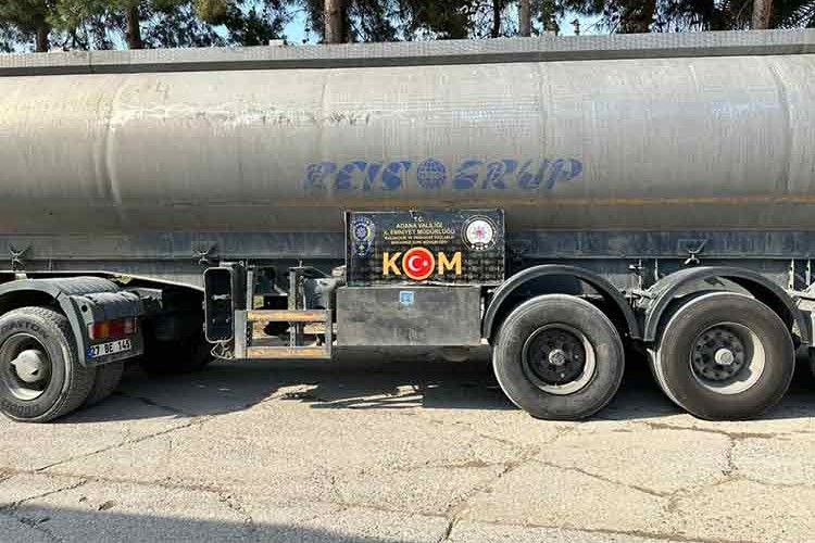 Adana'da 258 bin 350 litre kaçak akaryakıt ele geçirildi