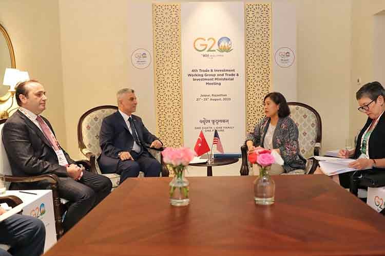 Ticaret Bakanı Ömer Bolat, ABD Ticaret Temsilcisi Tai ile görüştü