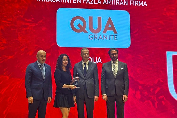 QUA Granite, İhracatın Şampiyonları Arasında Yerini Aldı