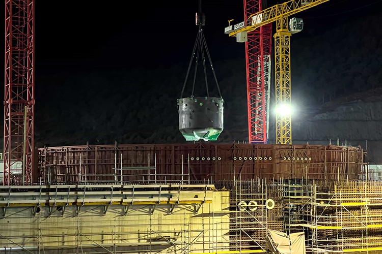 Akkuyu NGS'nin 4'üncü Ünitesinde Kor Tutucunun Kurulumu Tamamlandı