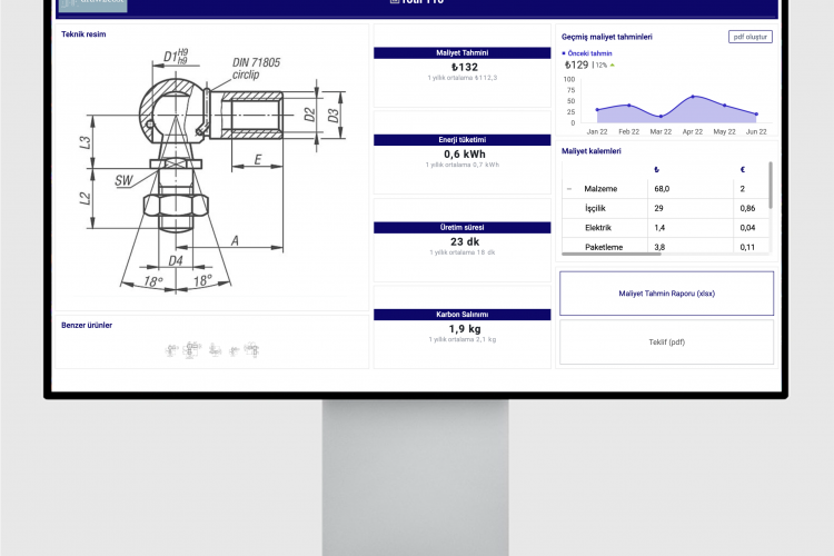 Yapay Zekâ Projesi ile İşletmeler Ürün Maliyetlerini 60 Saniyede Hesaplayabilecekler