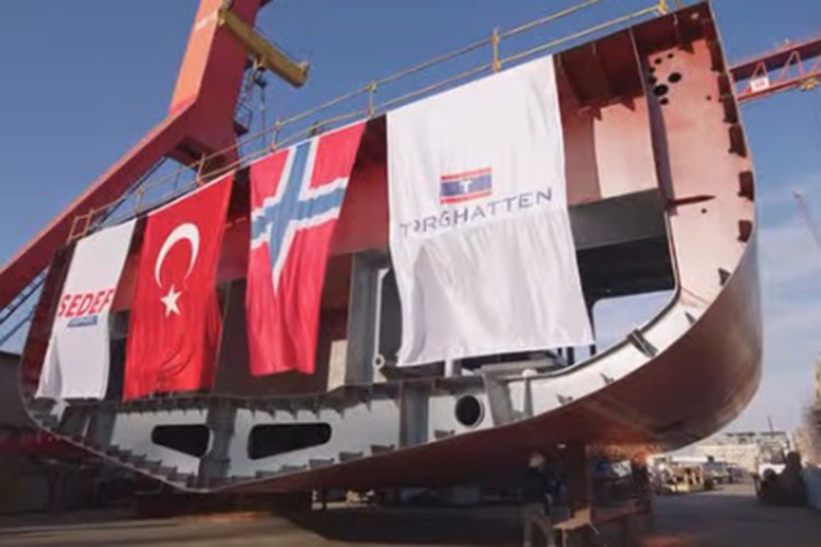 Torghatten Nord için ilk blok yerleştirildi