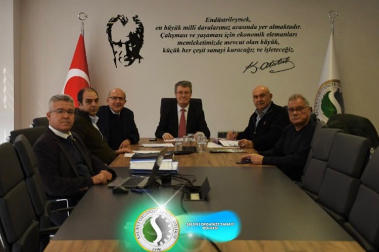 Salihli OSB Yönetim Kurulu yılın ilk toplantısını yaptı