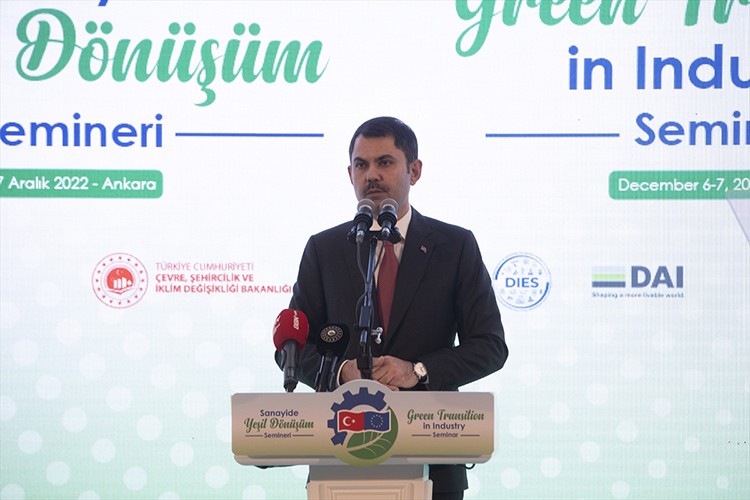 "Sanayide Yeşil Dönüşüm Belgesi düzenleyeceğiz"