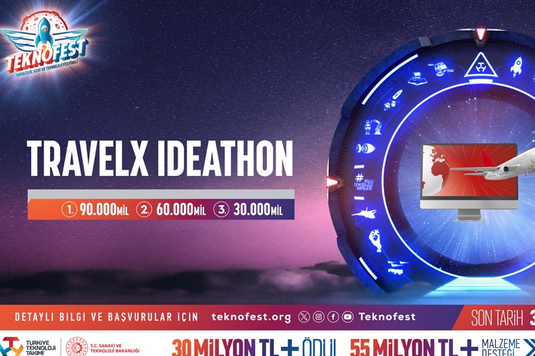 TEKNOFEST TravelX Ideathon Yarışması İçin Başvurular Devam Ediyor