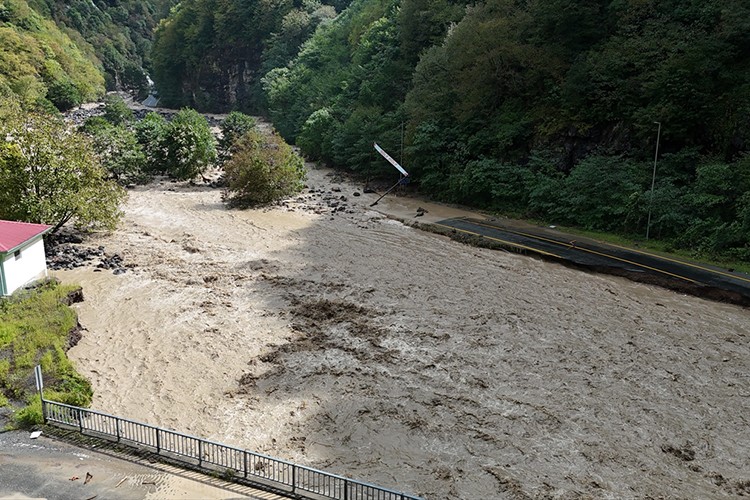 Artvin'de sağanak, taşkın ve heyelanlara neden oldu