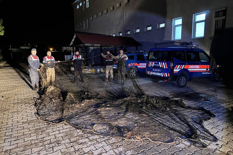 Van'da kaçak avlanan 1 ton inci kefali suya geri bırakıldı