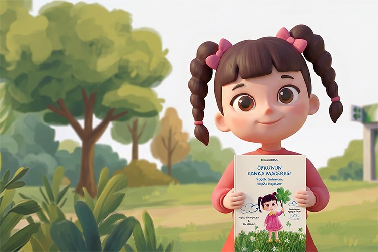 Garanti BBVA, ilkokul öğrencisinin yazdığı kitabı çocuklara hediye ediyor