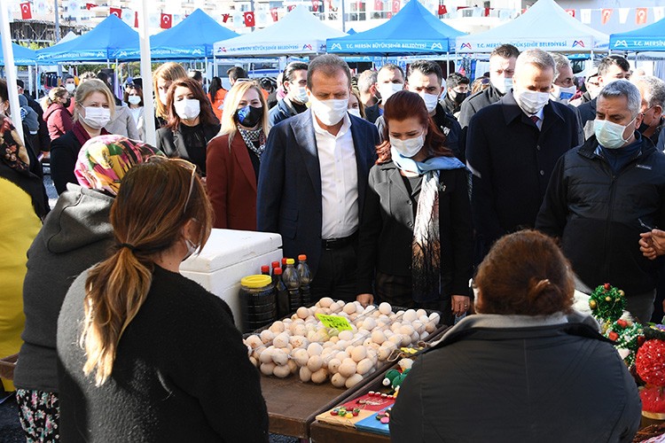 Erdemli 'den kadın üreticiye destek