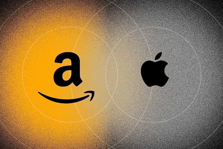 Apple ve Amazon'un yıllık gelirleri arttı